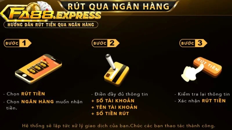 Tận hưởng trọn vẹn thành quả chiến thắng với các bước rút tiền đơn giản nhất