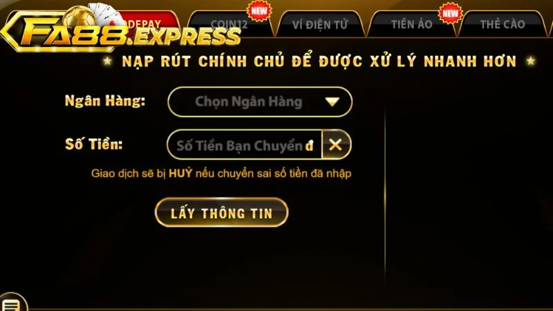 Gửi vốn không khó với các cách nạp tiền chuẩn, an toàn nhất hiện nay